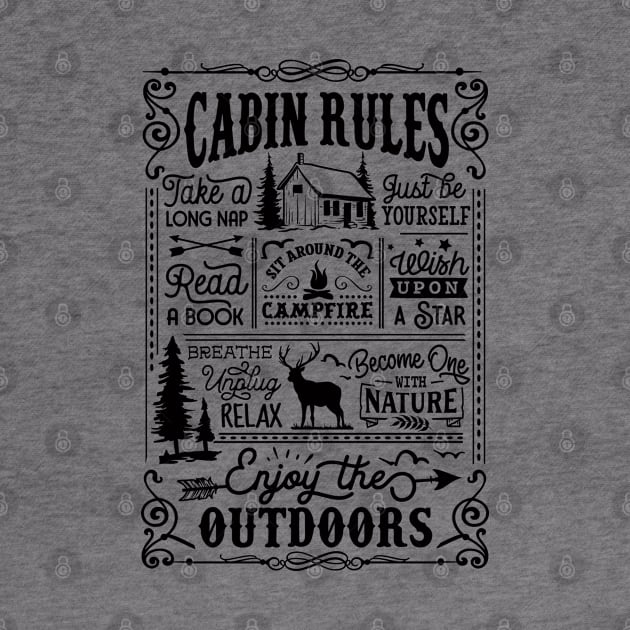 Cabin Rules by Myartstor 